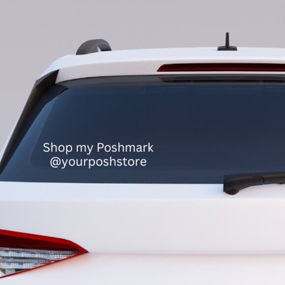 CUSTOM HANDMADE SHOP MY POSHMARK SHOP OWNER DECAL - Picture 1 of 1